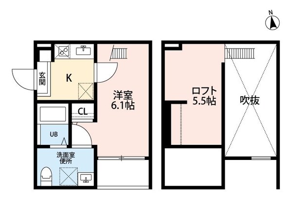 鶴里駅 徒歩9分 1階の物件間取画像